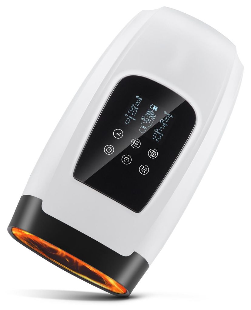 Handmassagegerät, Touchscreen, kabellose Vibration, WEISS