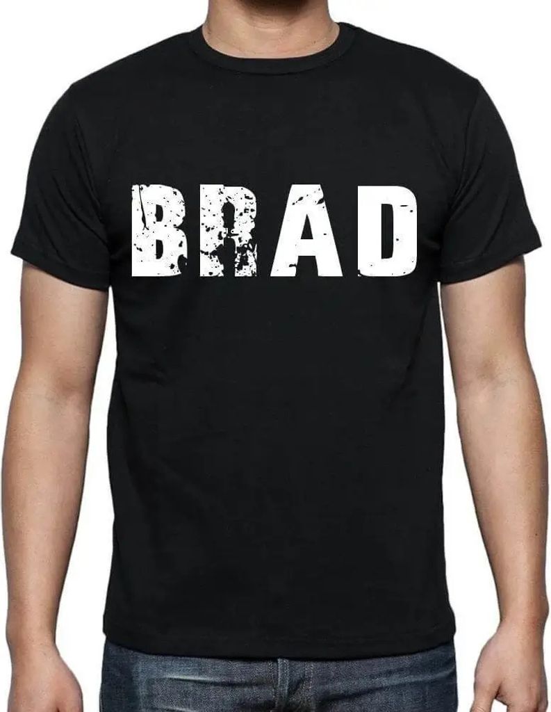 Herren Grafik T-Shirt Brad Öko-Verantwortlich Vintage Jahrgang Kurzarm Lustige Druck Geburtstag Geschenk Mann