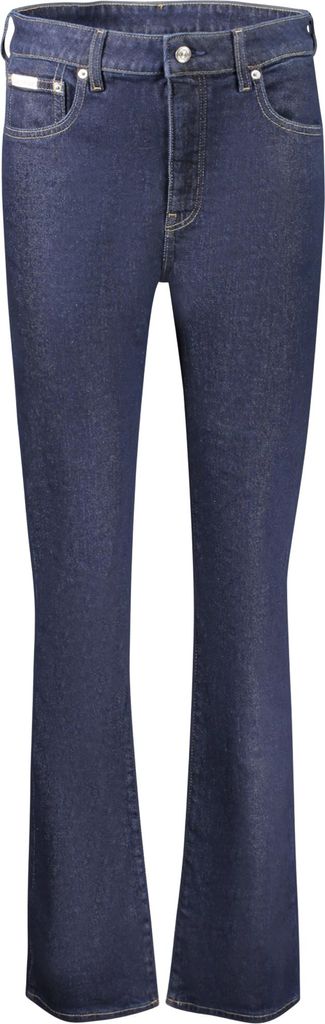 Trendy Damen-Jeans: Skinny Bootcut in Blau mit 5 Taschen