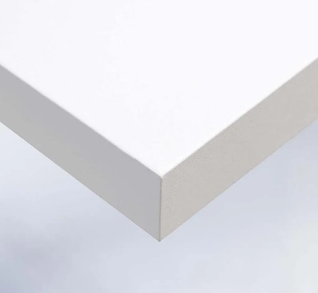 DIMEXACT Papier peint autocollant blanc mat 122 cm x 10 m en rouleau