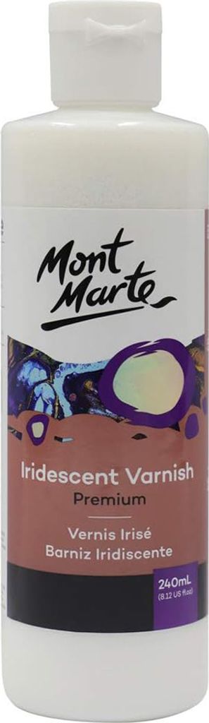 Mont Marte Acryl Firnis 240ml– Irisierender Glanz–Finish Produktbild 