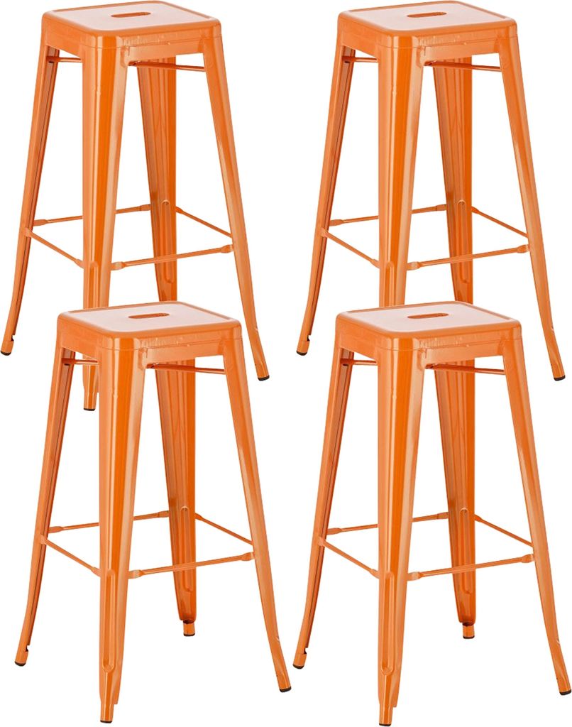 4er Set Barhocker HLO-CP21 orange