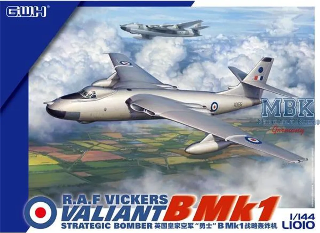 Maquette Vickers Valiant B. MK1 GWH L1010 sans défaut d'ajustement