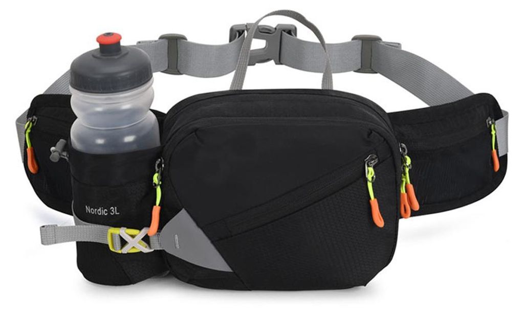 Outdoor-Bergsteigerrucksack – Multifunktionale Sporttasche – Fahrrad- und Laufrucksack, schwarz