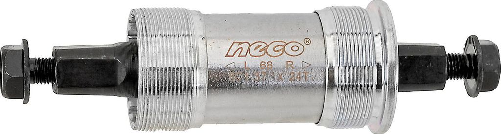 Neco Gewinde-Innenlager Axle 122,5 mm silber
