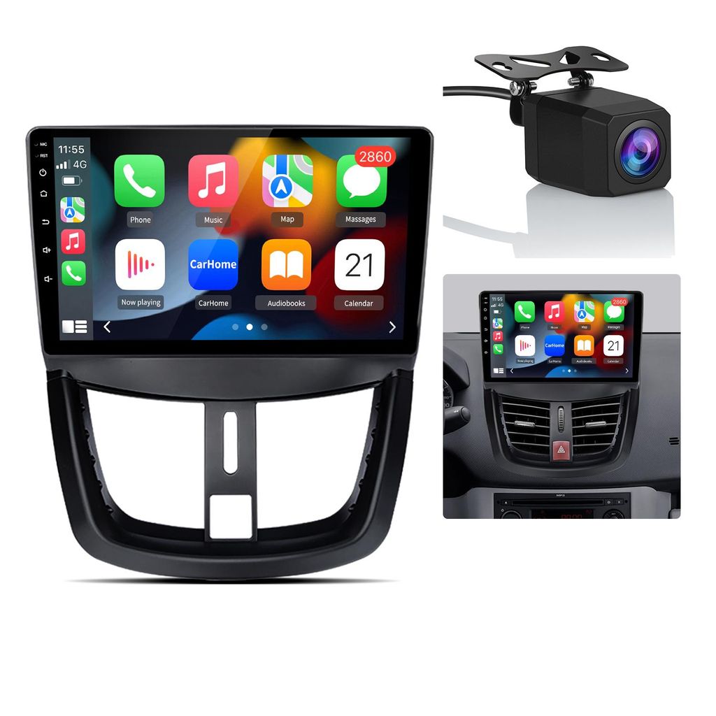 Für Peugeot 207 2006-2015 Android13 1+32G Autoradio carplay GPS Navi DSP BT DAB WIFI SWC android auto