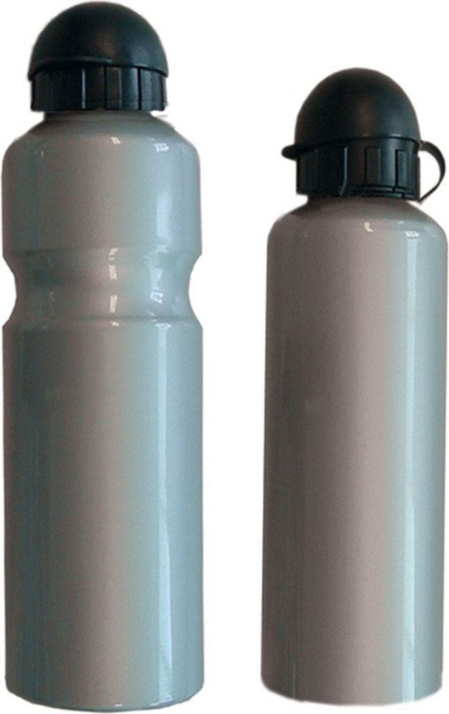 Gourde M-Wave 750ml, argent, avec couvercle, aluminium Image du produit 
