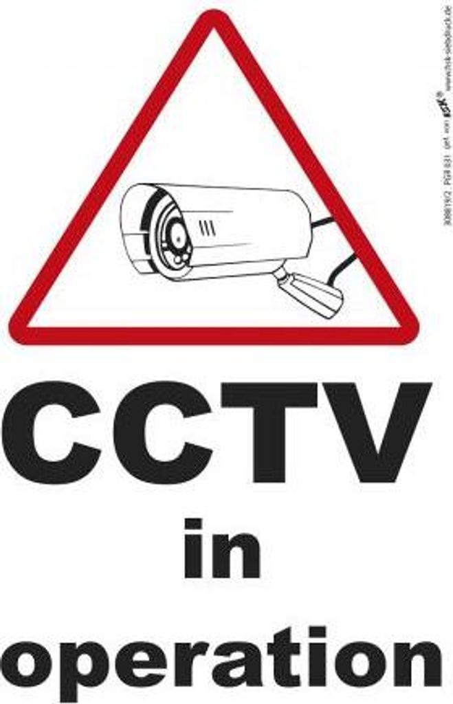 Hinweisschild - CCTV in operation - Gr. ca. 185 x 285 mm - 308819/2