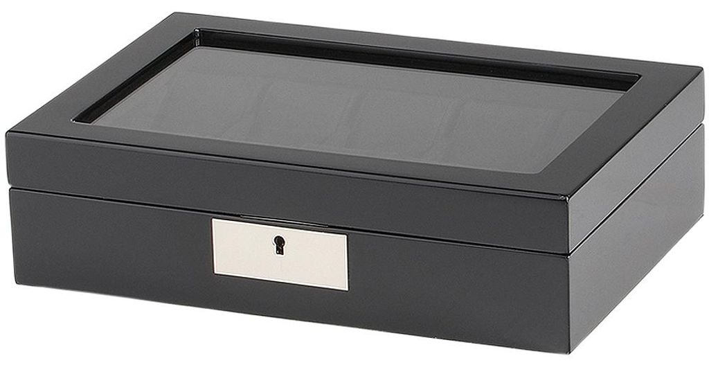 Rothenschild Uhrenbox RS-2386-10BL für 10 Uhren schwarz
