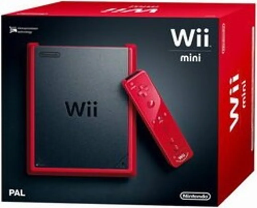 Nintendo Wii Mini Schwarz Rot - Zustand: Gut