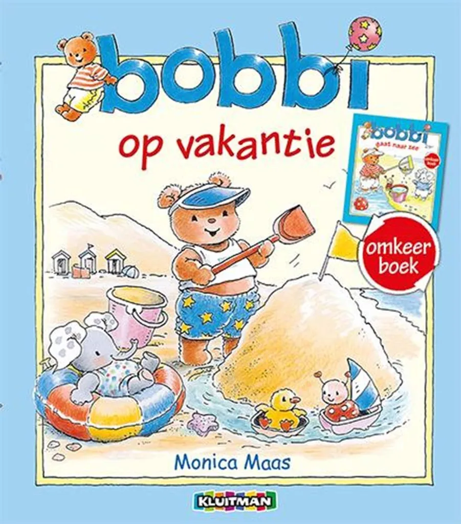 Livre Bobbi réversible 2 en 1 Vacances et Mer avec pages rigides