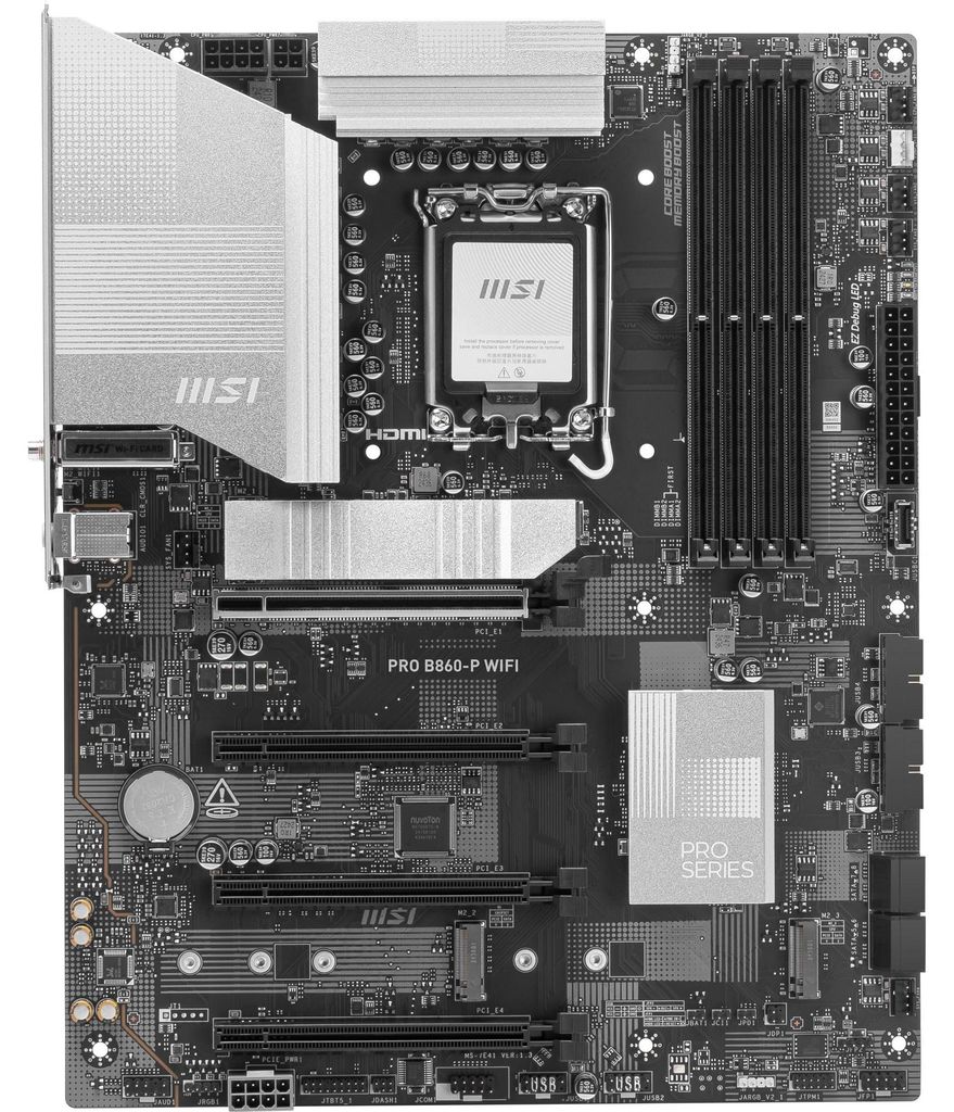 MSI PRO B860-P WIFI Motherboard Intel B860 LGA 1851 (Socket Produktbild 