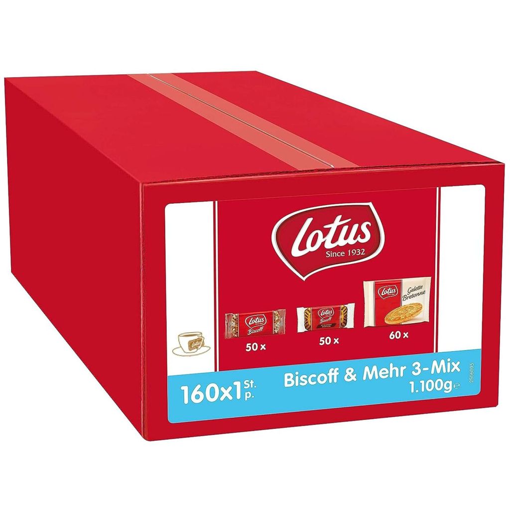 Lotus 774514 Luxe Assorti: 3-voudige mix van gebak, 160 Productafbeelding 