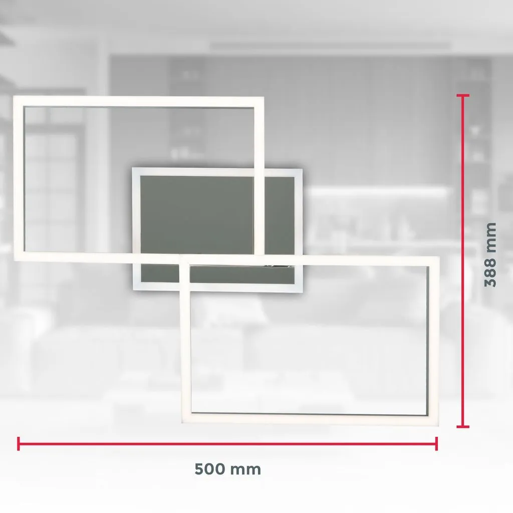 Plafonnier LED CCT Variable 40W avec Télécommande et Têtes Pivotantes - 5