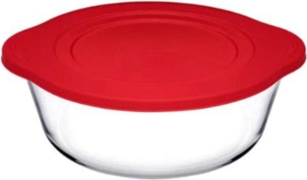 Pasabahce Borcam runde Glasschale mit Deckel, 840 ml, Produktbild 