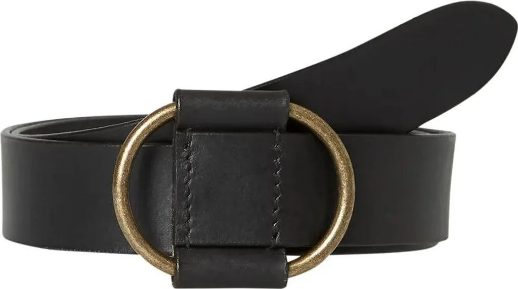 Cintura da donna in pelle PCPILJA 17076887 Nero, 85 cm