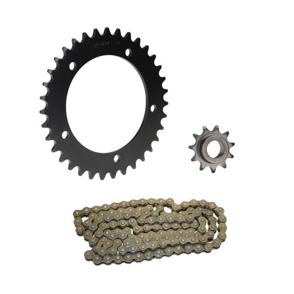 Kettensatz 3-teilig schwarz 11/35 Zähne für Hercules KX 5 (bis Motor Nr. 10697365)