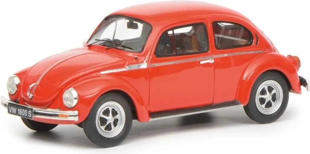 Miniature VW Beetle 1600-S Schuco en métal rouge 1:43 haute finition