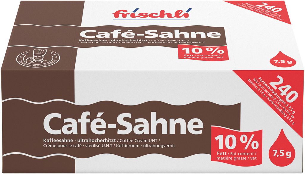 Frischli Kaffeesahne 10% sorgt für einen vollmundigen Kaffee 1800g