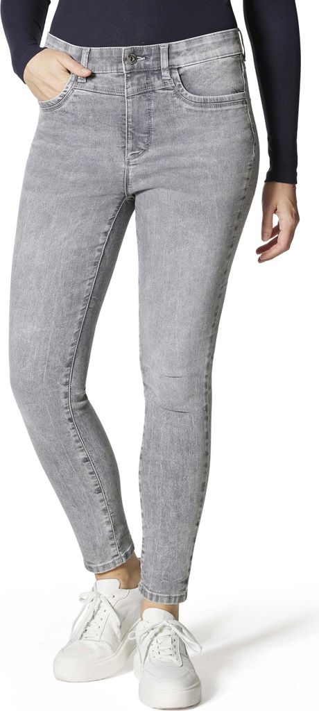 Stooker Women RIO FEXXI MOVE STRASS Damen 5-Pocket-Jeans Skinny Fit 42 (Länge 26) grey bleached