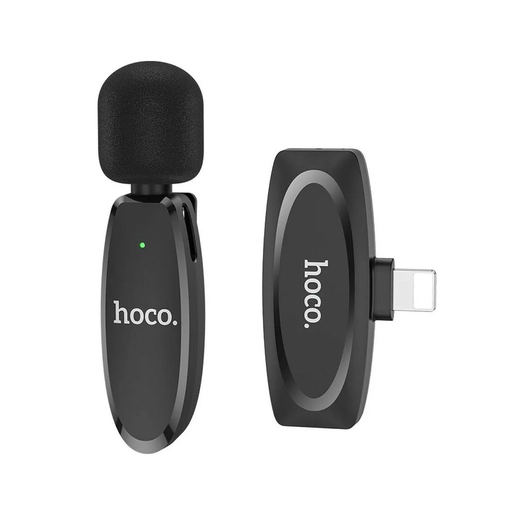 HOCO Microphone cravate sans fil Lightning L15 noir Image du produit 