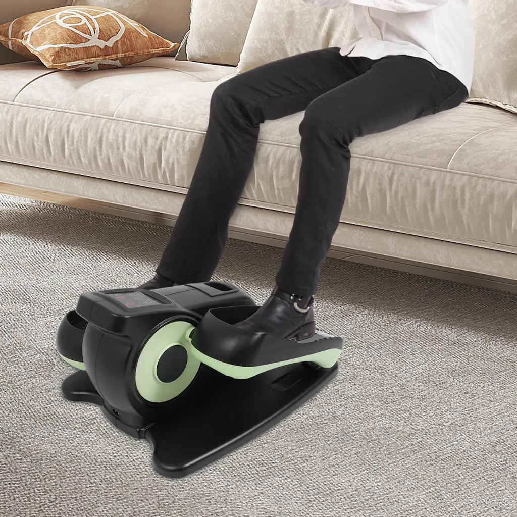 Mini-vélo de bureau compact motorisé vert à vitesse ajustable - 5