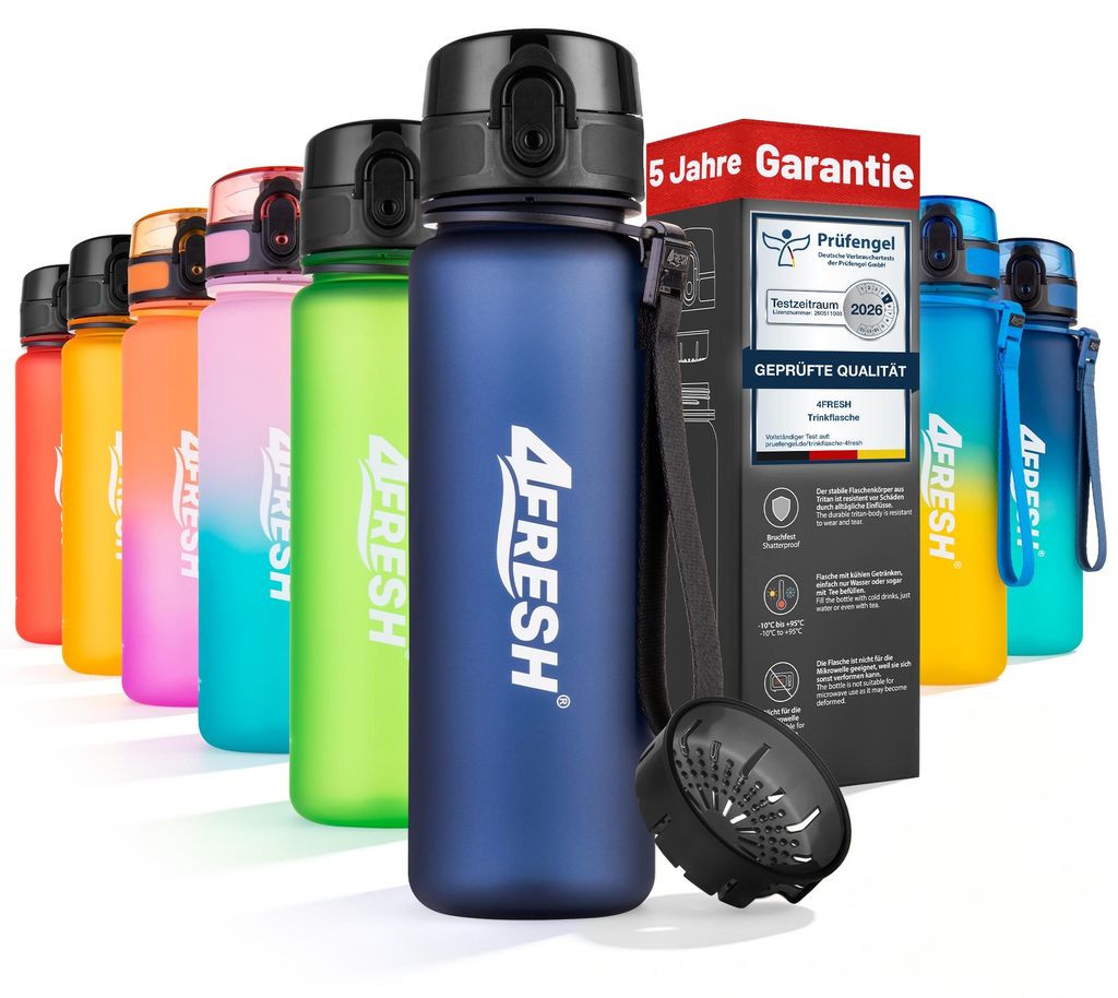 4FRESH Trinkflasche 500 ml aus Tritan – BPA-freie Produktbild 