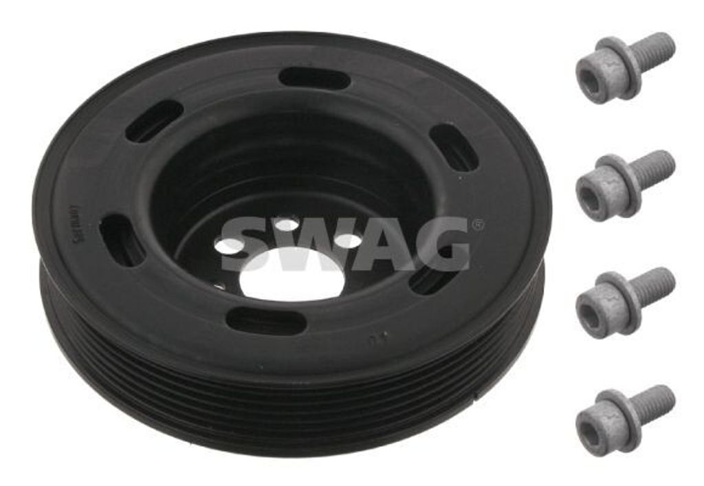 SWAG 30 93 3608 Riemenscheibe Kurbelwelle für VW Golf V Schrägheck (1K1) 143mm 5-Rippen