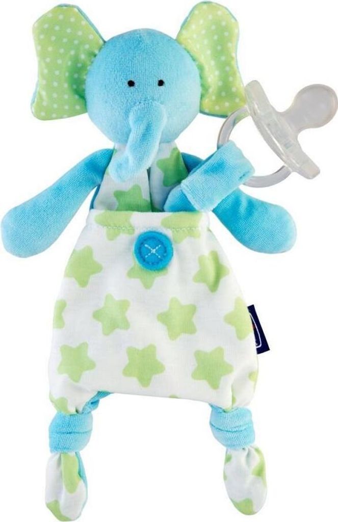 Pet mit Tasche für Schnuller, Elefant, 0m+ Produktbild 