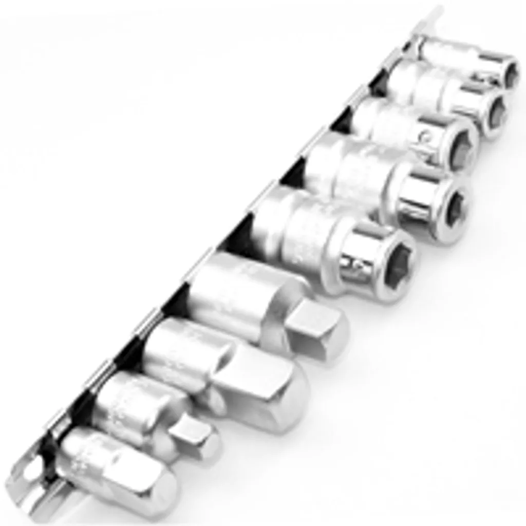 Adaptateur porte-embout combiné pour clé à cliquet 8mm et 10mm - 9 pièces