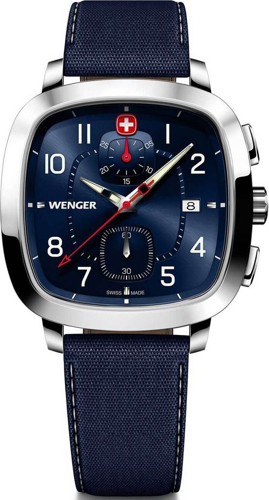 Wenger 01.1933.110 Herrenuhr Vintage Sport Chronograph 40mm 5ATM