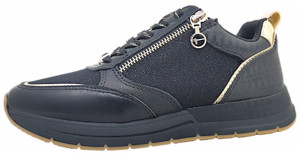 Tamaris  Damenschuhe sportlicher Schnürer Schwarz Freizeit Productafbeelding 
