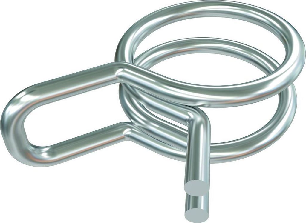 Sauermann Doppeldrahtklemme Ø 6 mm (1/4'') - Set mit 25 Stk.