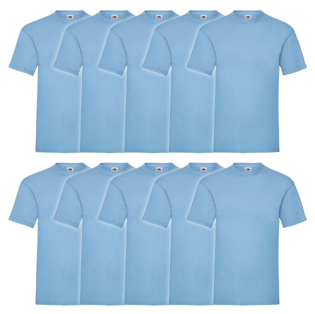 10er Pack Fruit of the Loom Valueweight T-Shirt Farbe: Produktbild 