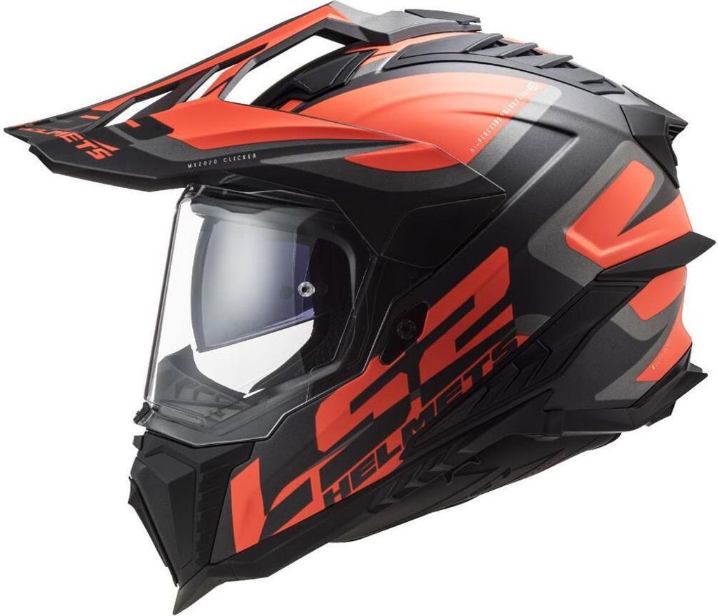 LS2 MX701 Explorer Alter Matt Casco da motocross (nero Immagine del prodotto 
