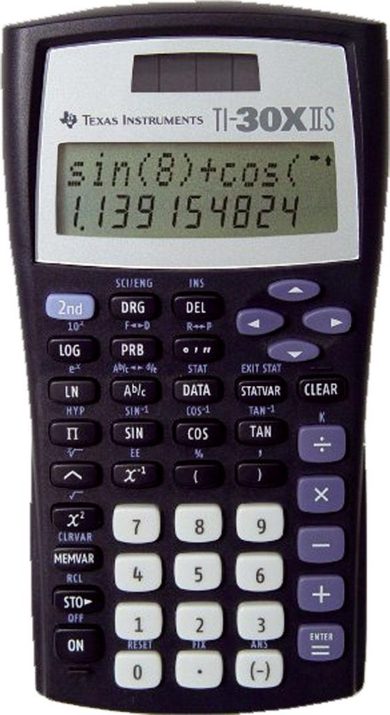 TI-30 X II S Schulrechner Texas Instruments, 2-zeiliiges Produktbild 
