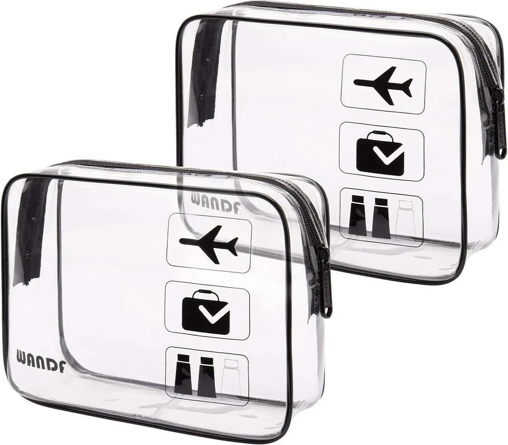 Fini le stress aux contrôles avec cette trousse de toilette transparente 2x