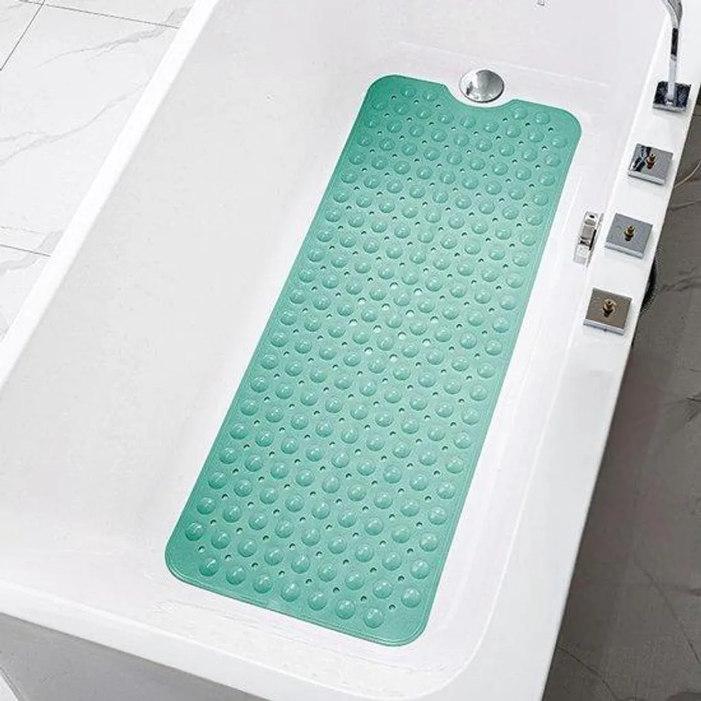 Tapis de baignoire sécurisé pour enfants et seniors, antidérapant vert