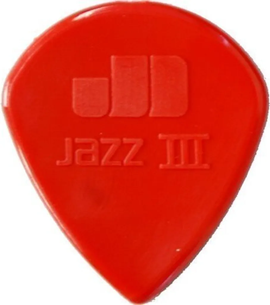 Dunlop Jazz III Rouge Nylon : Améliorez votre Vitesse à la Guitare Solo
