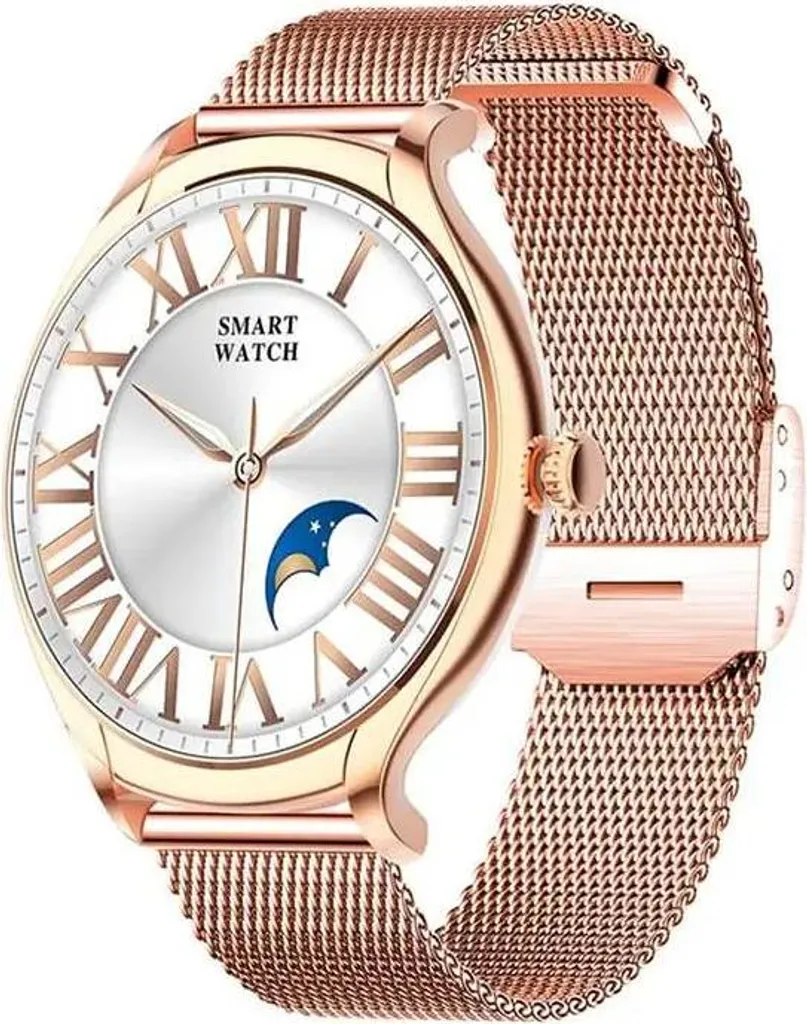 Orologio Intelligente Donna Oro IP67 Chiamate Bluetooth 1.39" TFT HD