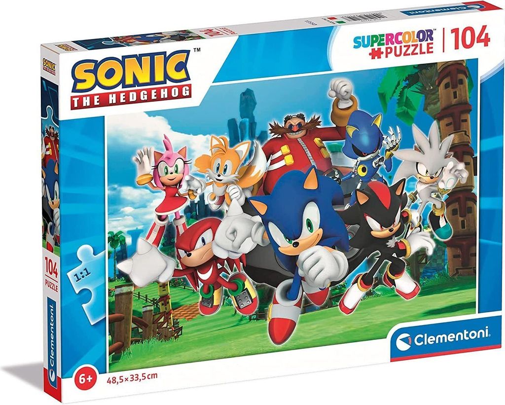 CLEMENTONI Puzzle Ježek Sonic 104 dílků | Kaufland.cz