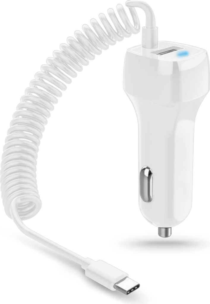 Auto Ladekabel für Samsung Galaxy S25 S24 S23 S22 FE Plus Ultra Ladegerät Typ C, Farbe:Weiss, Smartphone:Samsung Galaxy S8