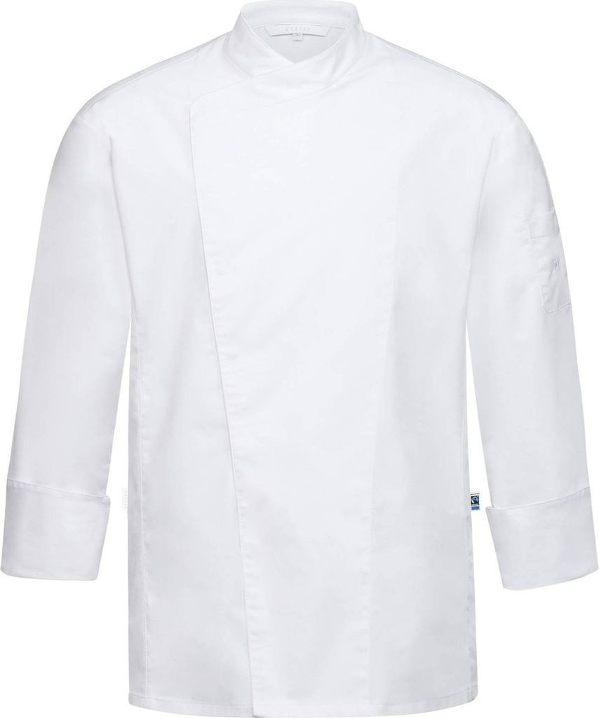 Greiff GASTRO MODA Cuisine Herren Kochjacke Regular Jersey Weiß XS