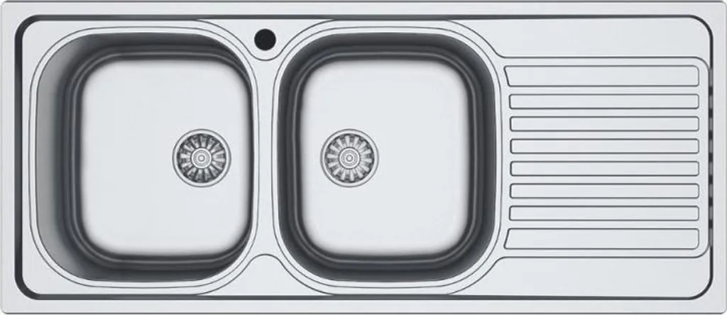 Lavello SA138 Inox 116x50 cm 2 Vasche Gocciolatoio Destro Prezzo