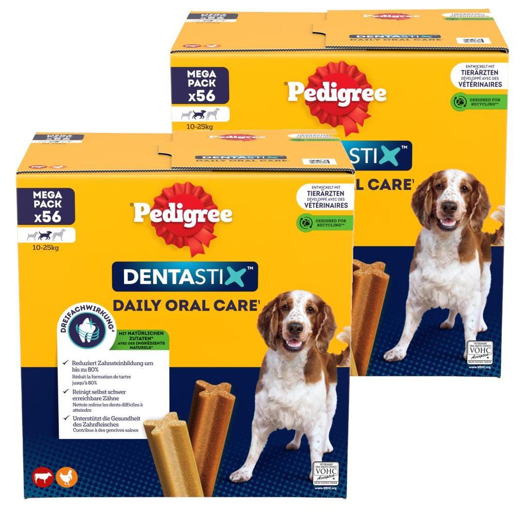 Pedigree DentaStix 112 sztuk (16x180g) Medium Średnie Rasy Zdjęcie produktu 