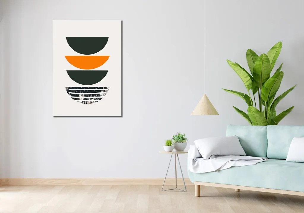 Image 70 x 100 cm Jeu de Textures - Cadre Moderne Abstrait Art Mural