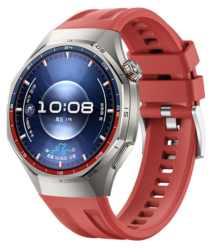 Silikon Armband für Huawei Watch GT 6 Pro Press Button & Seamless Design Rot