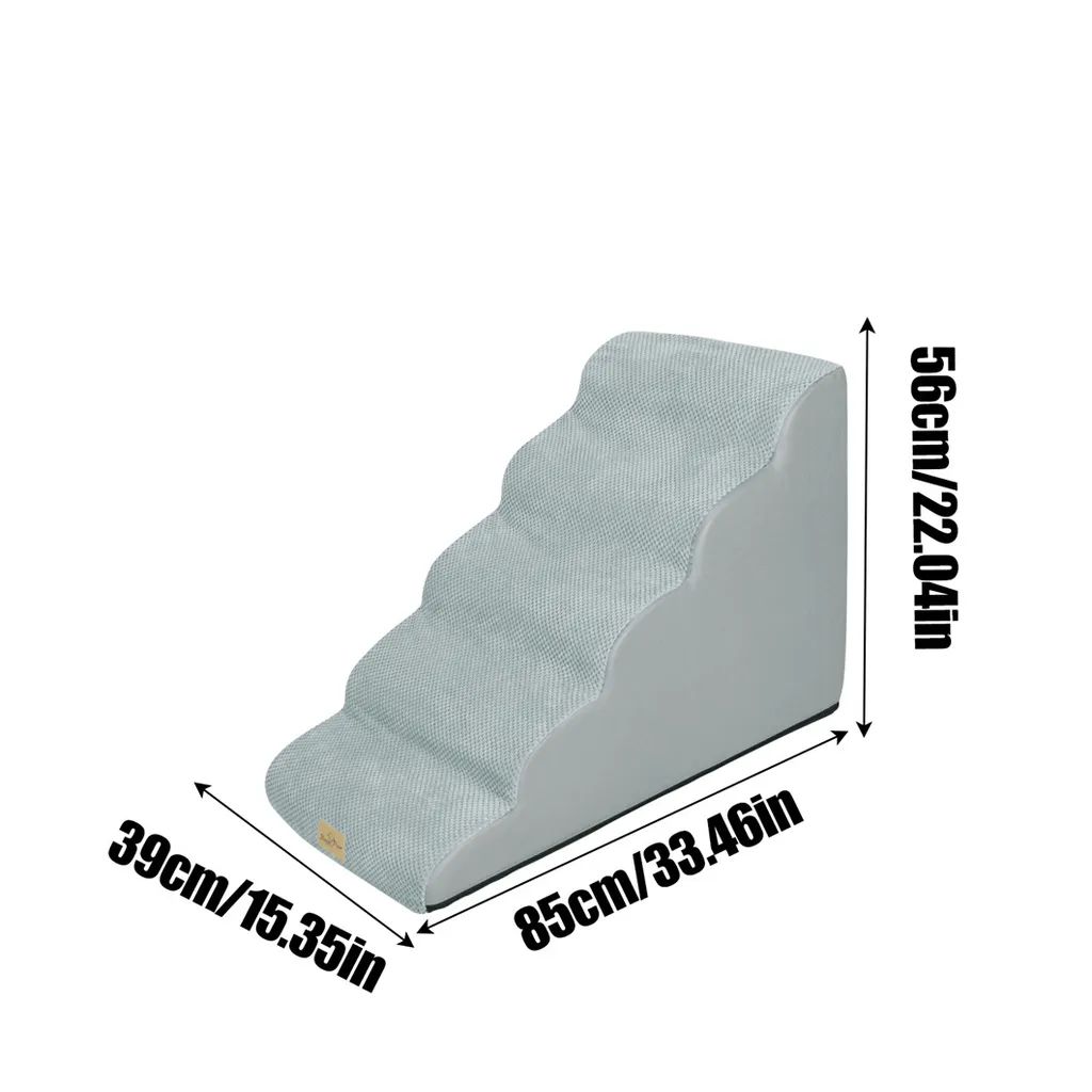 Escalier pour chiens pliable rampe imperméable 5 marches stable