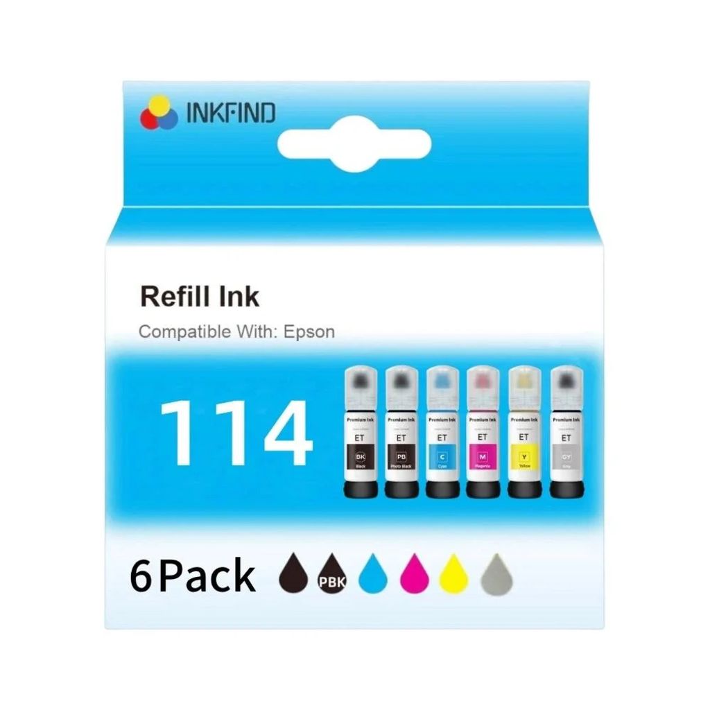 INKFIND 114 Tintenpatrone für Epson114 Epson 114 EcoTank Produktbild 