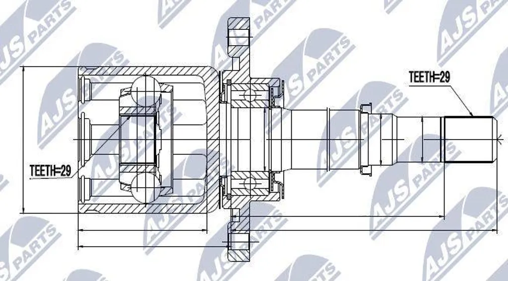 Kit Réparation Arbre de Transmission pour Nissan Qashqai J10 Koleos